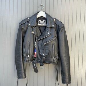 Vintage First Genuine Leather Jacket